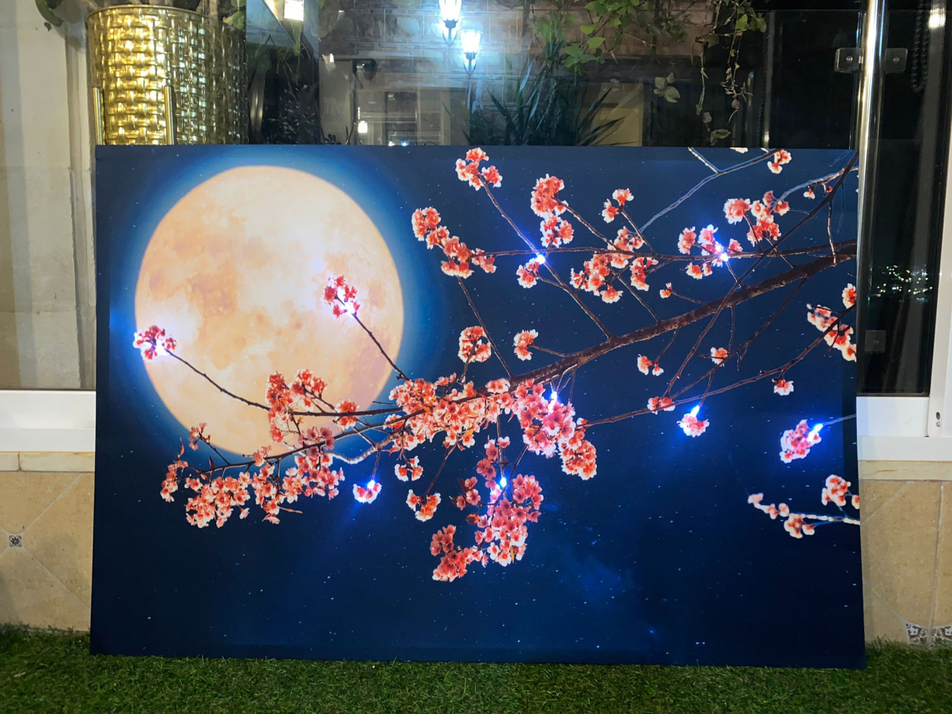 Illuminated panel ( moon ) size (60*90)