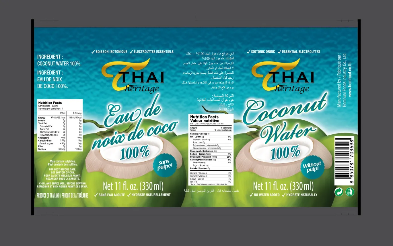 THAI HERITAGE WATER COCONUT 100%