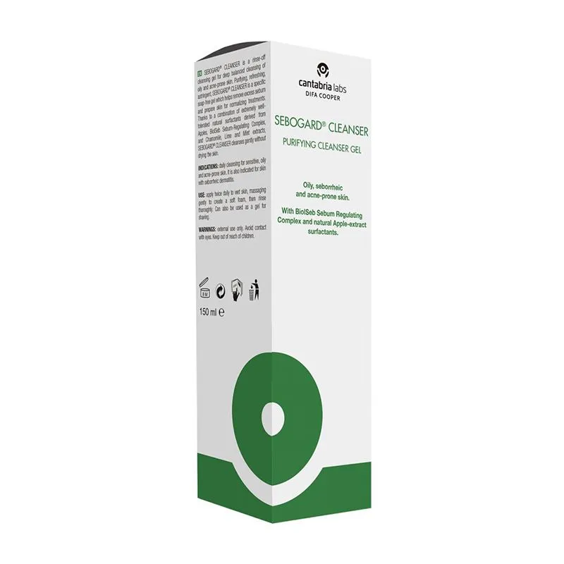 Purifying Cleanser Gel For Oily Acne Prone Skin -150Ml- Sebogard