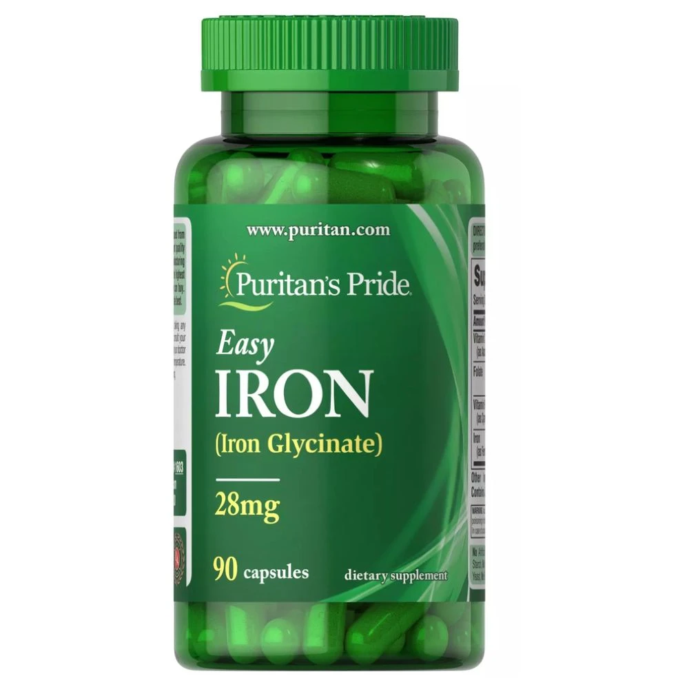 PURITANS PRIDE EASY IRON 28MG 90CAP