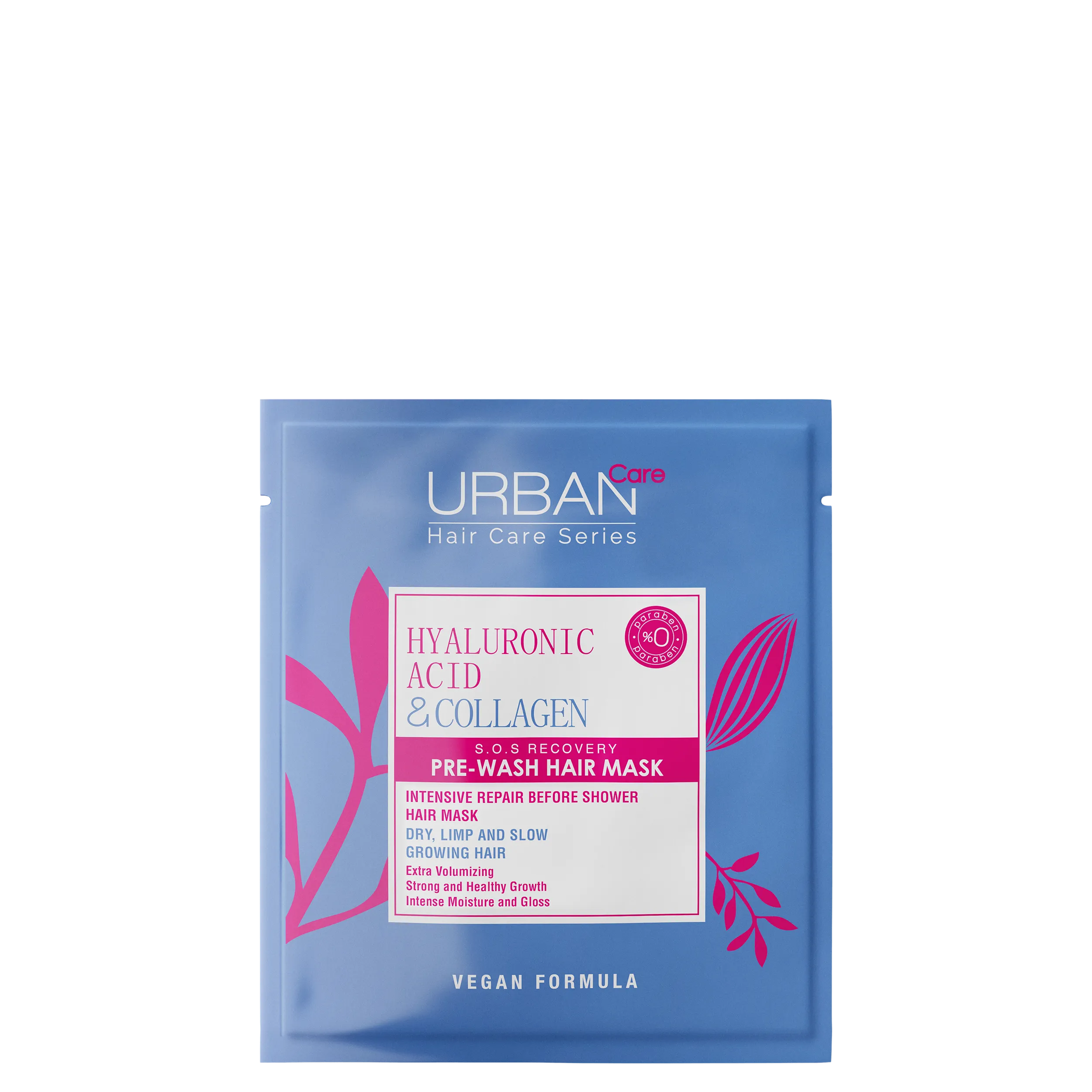 ماسك العناية الطارئة قبل الاستحمام بحمض الهيالورونيك والكولاجين من Urban Care - 50 مل