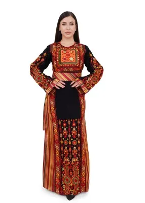 نقشة ثوب صاية اسود ملكة