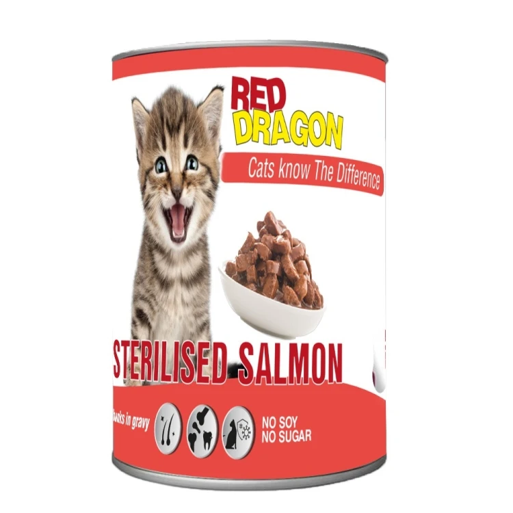Red Dragon Wet Cat Food, Lamb, 400g, Pack of 12
