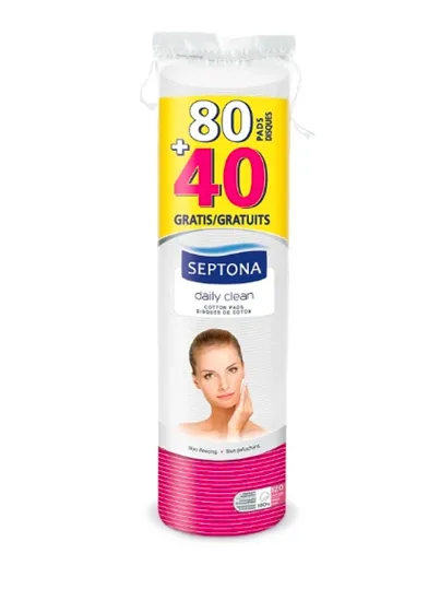 Septona cotton round to remove makeup 80 + 40