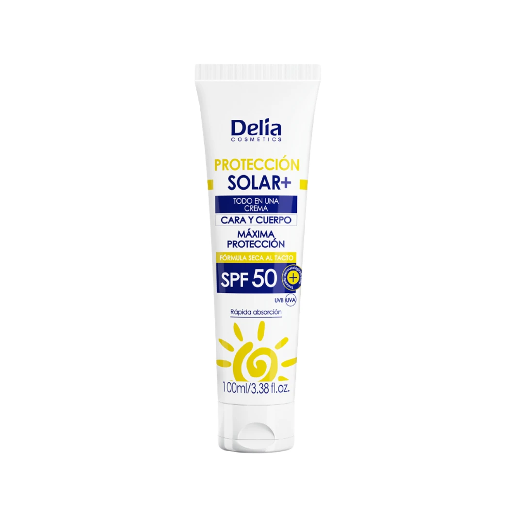ديليا صن بروتكت - كريم وجه بعامل حماية SPF 50، حجم 100 مل