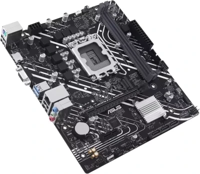 ASUS H610M-K ARGB micro-ATX motherboard with DDR4, PCIe 4.0, M.2 slot