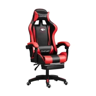 كرسي ألعاب Red Chaho Fortnite KLV Avenger - تصميم مريح، ارتفاع قابل للتعديل، جلد صناعي عالي الجودة