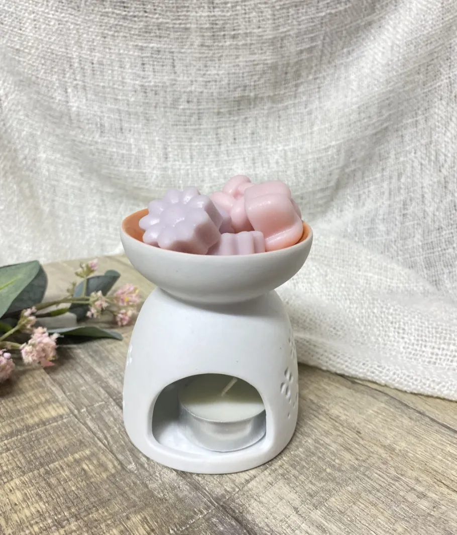 6 pcs wax melts + wax burner