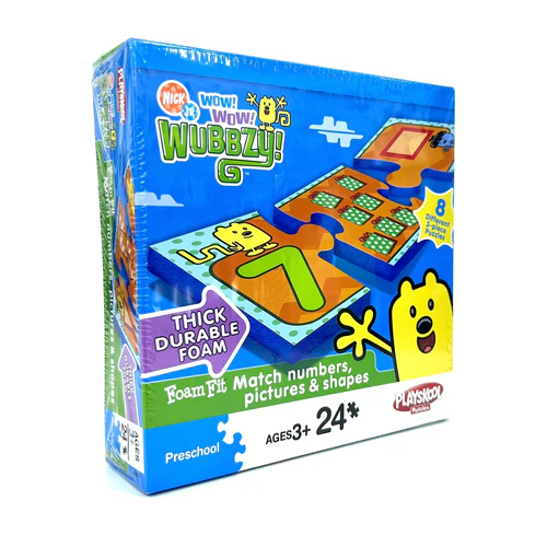 Playskool Preschool Nick Jr Match Numbers Pictures & Shapes Puzzle 24 Pieces