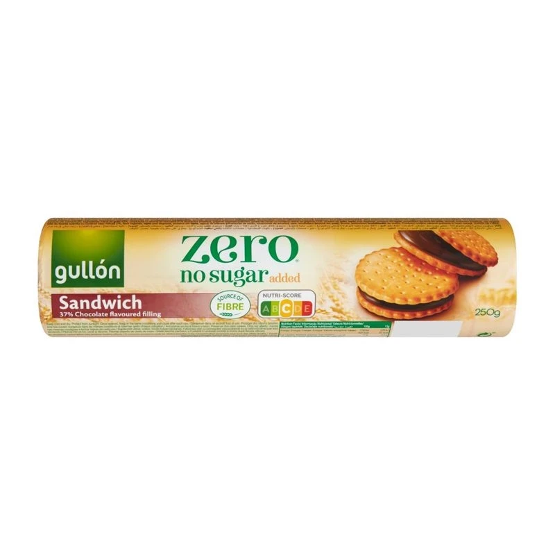 Gullon Biscuit Filled with Chocolate Flavor Sugar-Free 250g