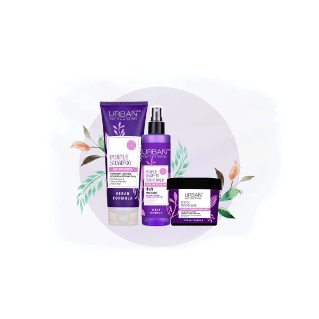 Urban Care - Purple Set العناية بالشعر الأشقر والرمادي والفاتح