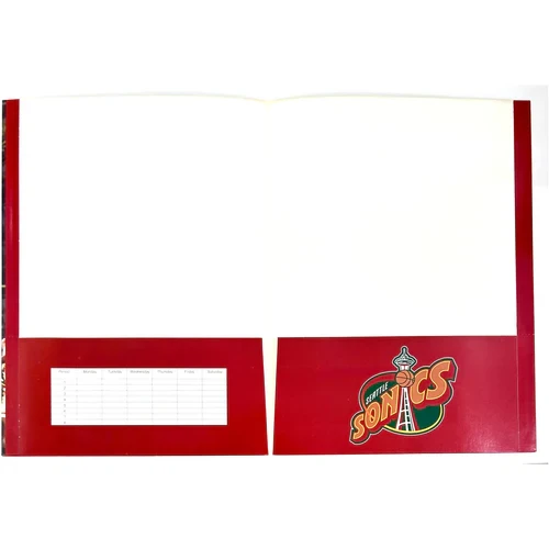 مجلد Mead NBA 2 Pocket Carton Folder A4 - عبوة من قطعة واحدة