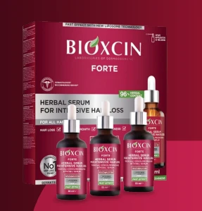 مصل الشعر بيوكسين فورتي لعلاج مشاكل الشعر 3 عبوات 50 مل bioxcin