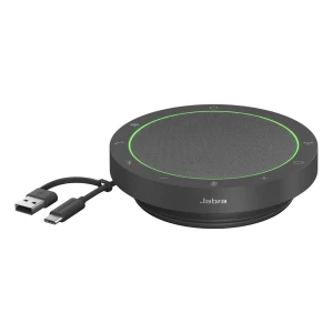 مكبر الصوت البلوتوثي Jabra Speak2 55 اللاسلكي مع 4 ميكروفونات لإلغاء الضوضاء