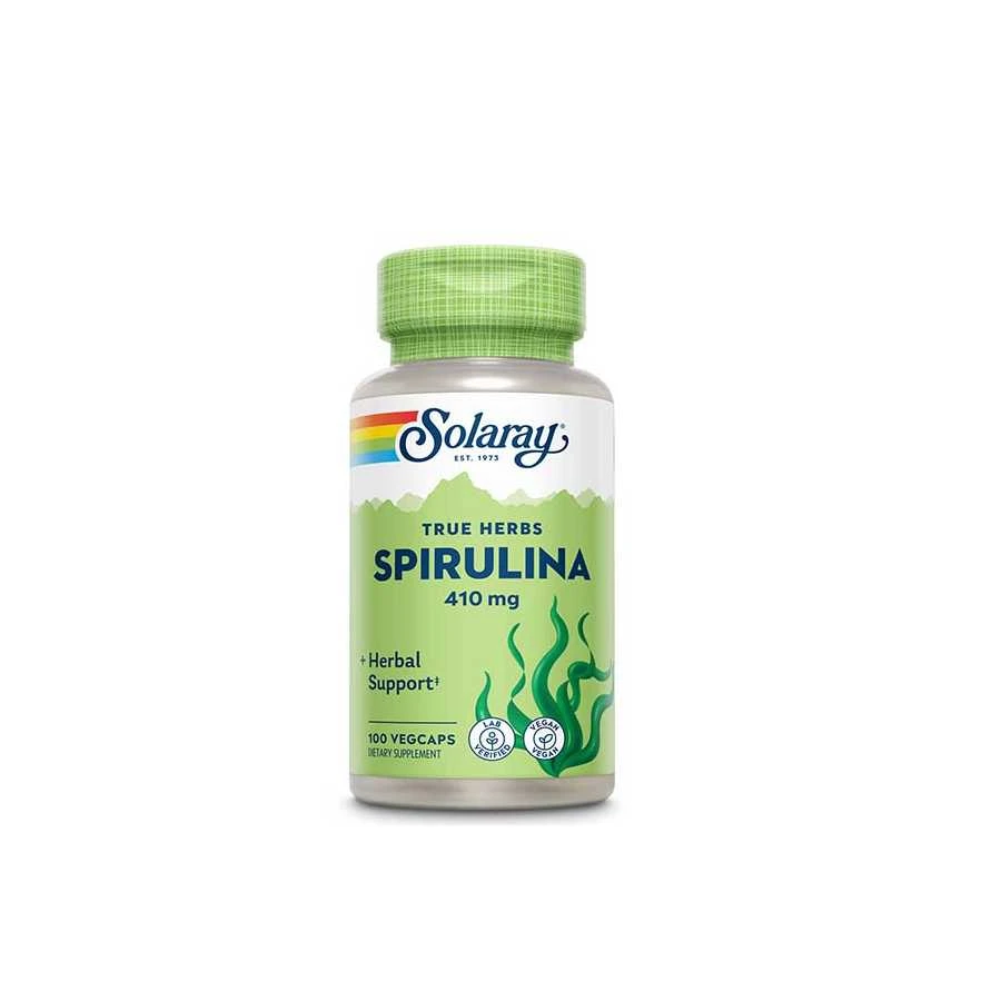 solaray spirulina 410mg 100