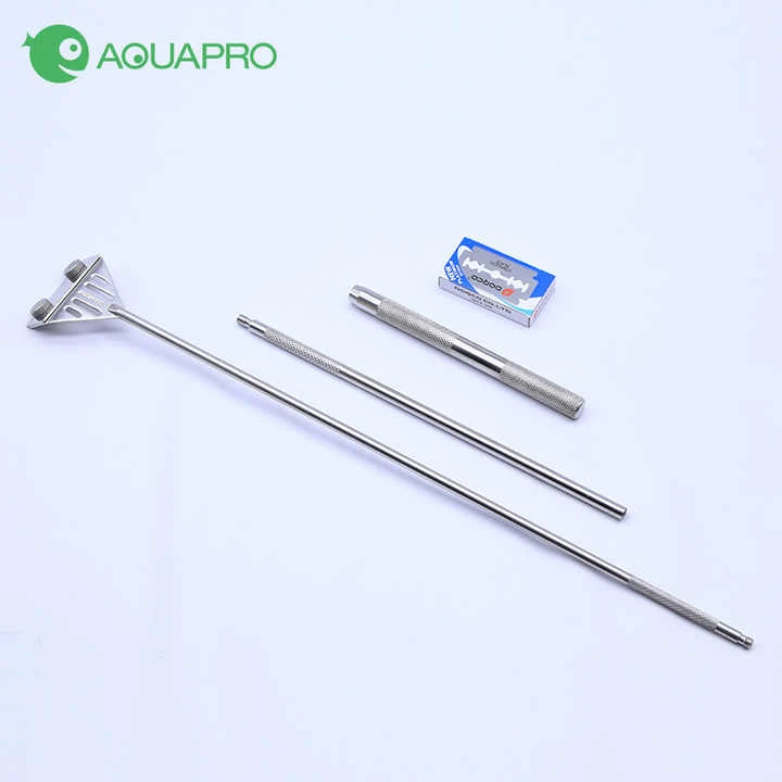 Aquapro Stainless Steel Aquarium Algae Scraper Glass Cleaner