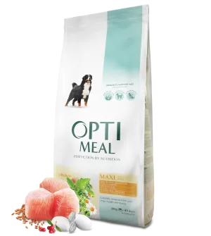 OPTIMEAL DRY DOG FOOD FOR ADULT DOGS OF LARGE BREEDS - CHICKEN 20kg