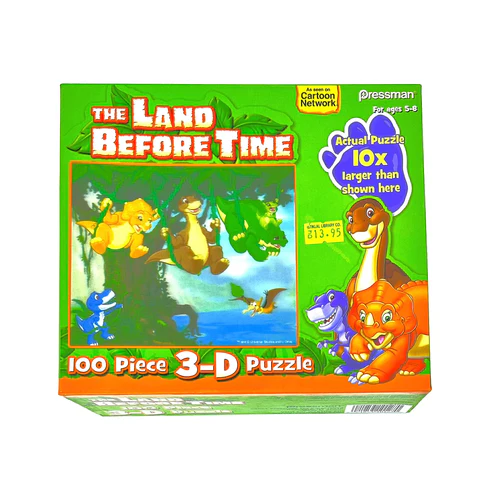 لعبة ألغاز ثلاثية الأبعاد The Land Before Time من Pressman مكونة من 100 قطعة