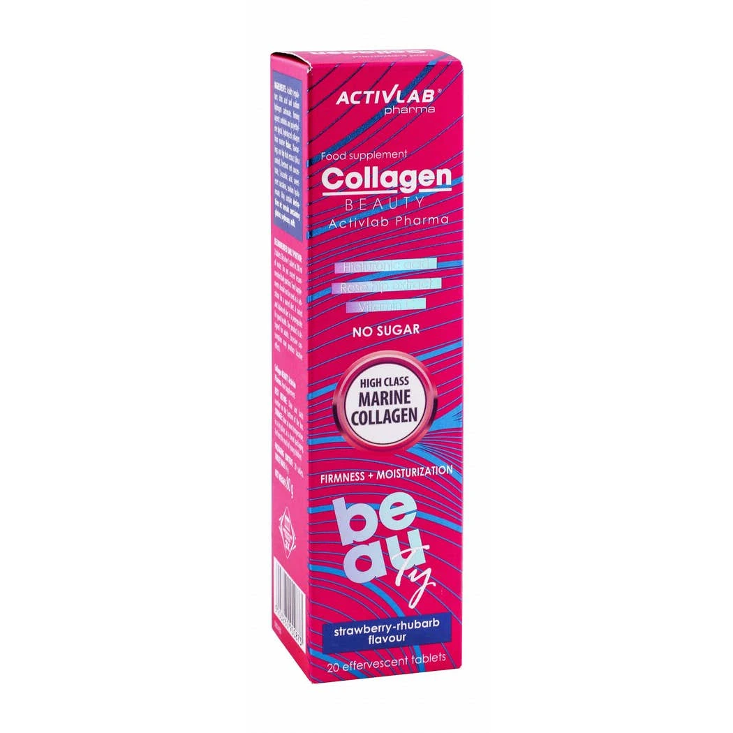 Activlab Collagen Beauty + Hialuronic Acid + Vitamin C 20 Effervescent Tablets Strawberry