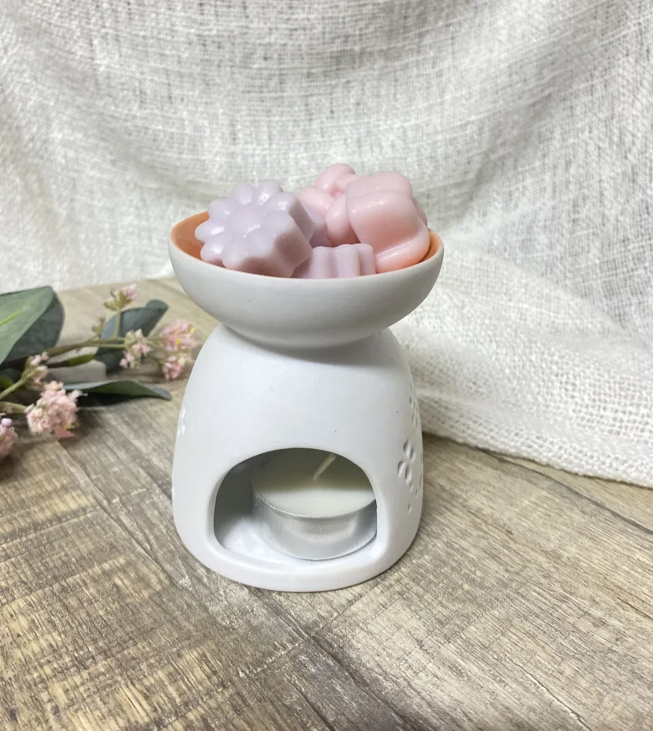 قطع من الشمع المعطر + مبخره