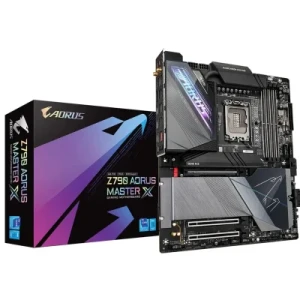 لوحة أم GIGABYTE Z790 AORUS MASTER X WiFi 7 ATX للألعاب - مُحسَّنة لمعالجات Intel من الجيل التالي وDDR5 وPCIe 5.0