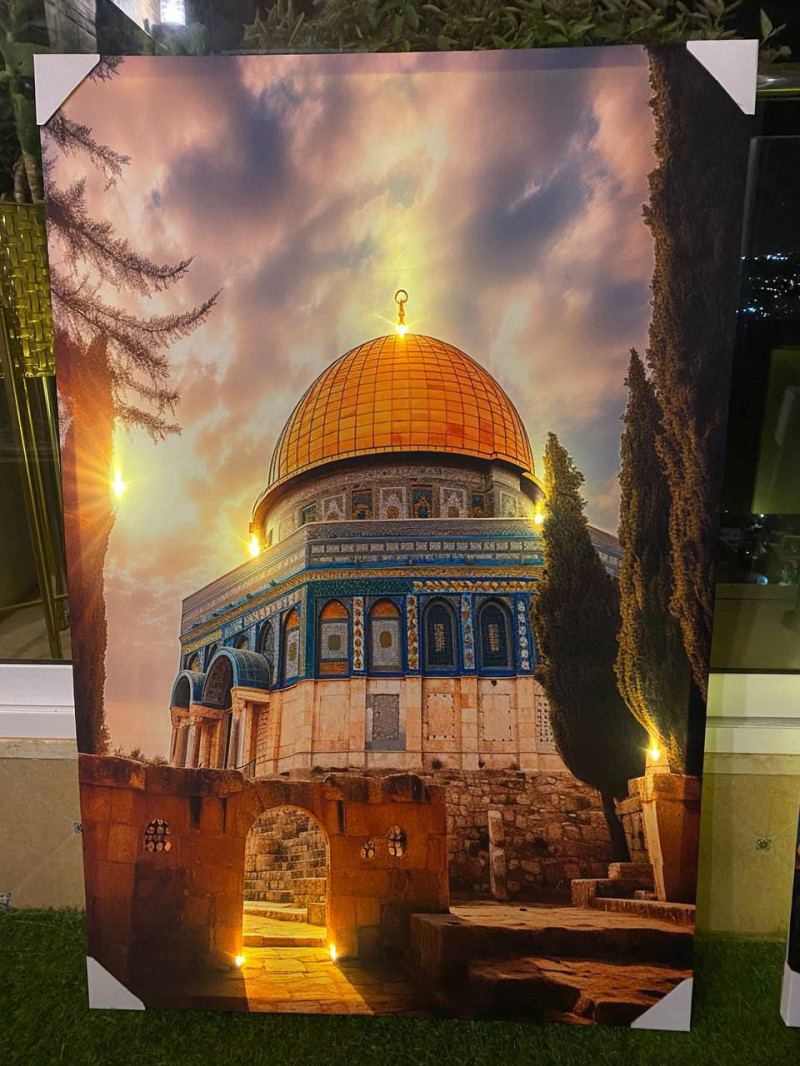 برواز مضيء ( القدس ) مقاس (90*60)