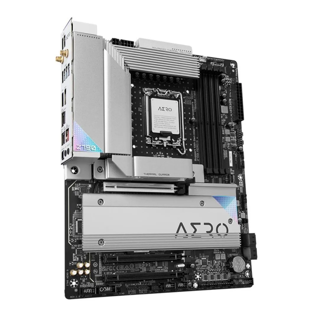 جيجابايت Z790 AERO G Wifi 6E، سلسلة Intel 13th 12th، LGA 1700/DDR5/PCIe 5.0/4xM.2 - اللوحة الأم للألعاب ATX