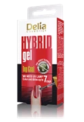 Delia CORAL - TOP COAT - HYBRID GEL for nails 11ml