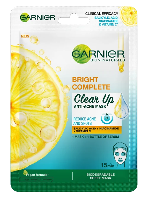 Garnier Bright Complete Clear Up Anti Acne Mask