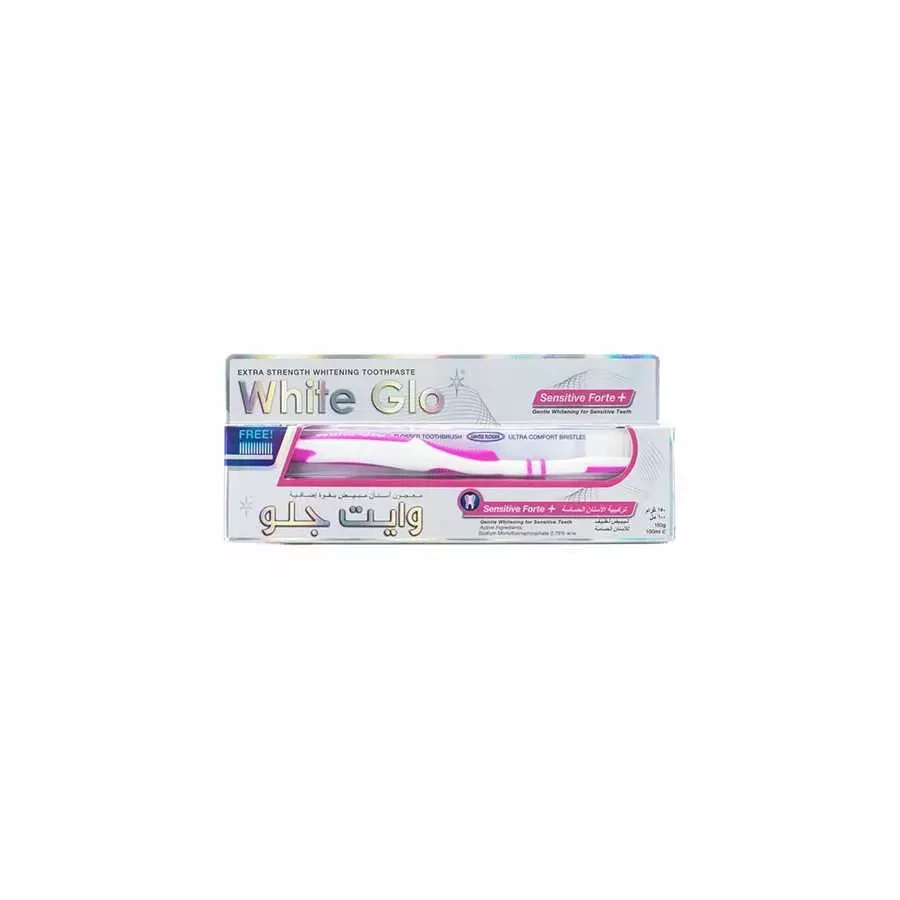 White Glo Charcoal Deep Stain Remover Whitening Toothpaste (100ml)