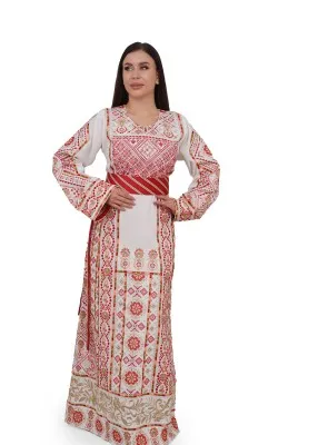 Naksheh Thoub Off-White Dayer Qasab