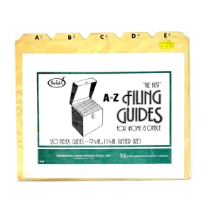 فواصل الملفات من A إلى Z من Prudential Paper Products بحجم 9 ½ " × 11 ¾ "