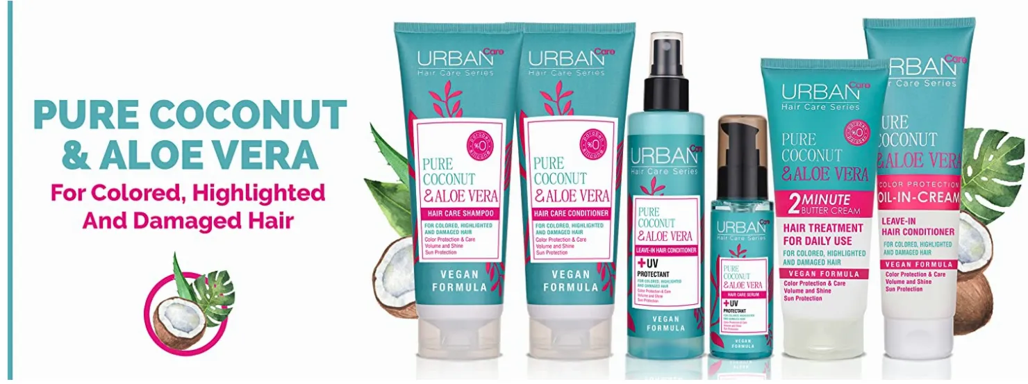 Urban Care بلسم جوز الهند النقي والألوفيرا بسعة 250 مل