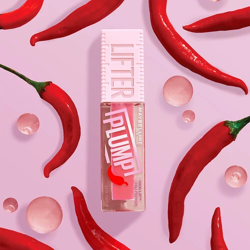 Maybelline Lip Plumper Lifter Plump Gloss with Chili Pepper
