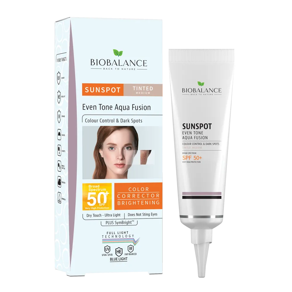 Bio Balance واقي الشمس للبشرة المعرضة للتصبغات SPF 50+ - 40 مل  ملون متوسط